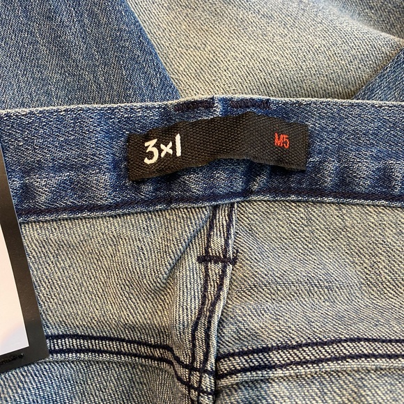 3x1 Men’s M5 Selvedge Slim Straight Leg Jean Distressed NWT - Picture 7 of 9
